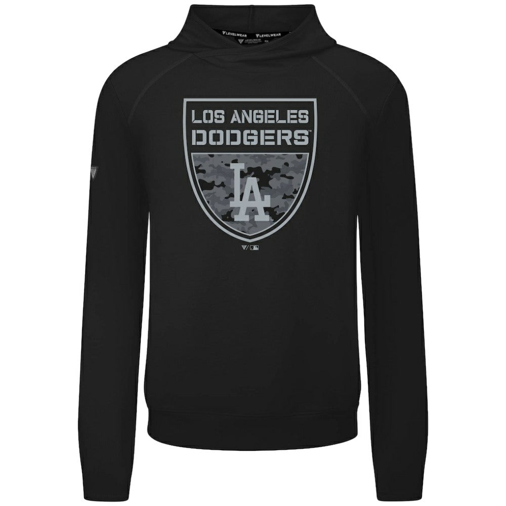 Los Angeles Dodgers Levelwear Mandate Buckler Tri-Blend Pullover Hoodie Sale