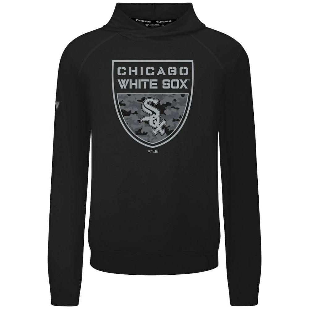 Chicago White Sox Levelwear Mandate Buckler Tri-Blend Pullover Hoodie Discount