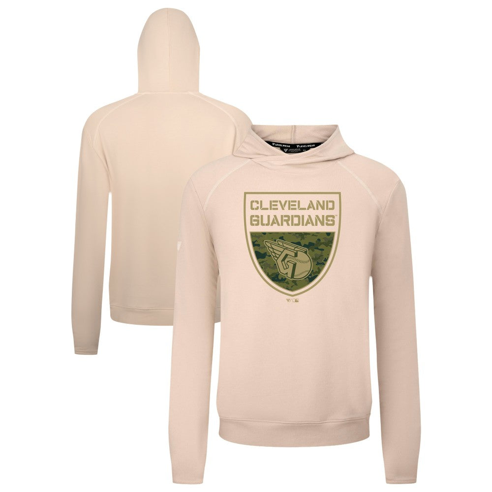 Cleveland Guardians Levelwear Mandate Buckler Tri-Blend Pullover Hoodie Online