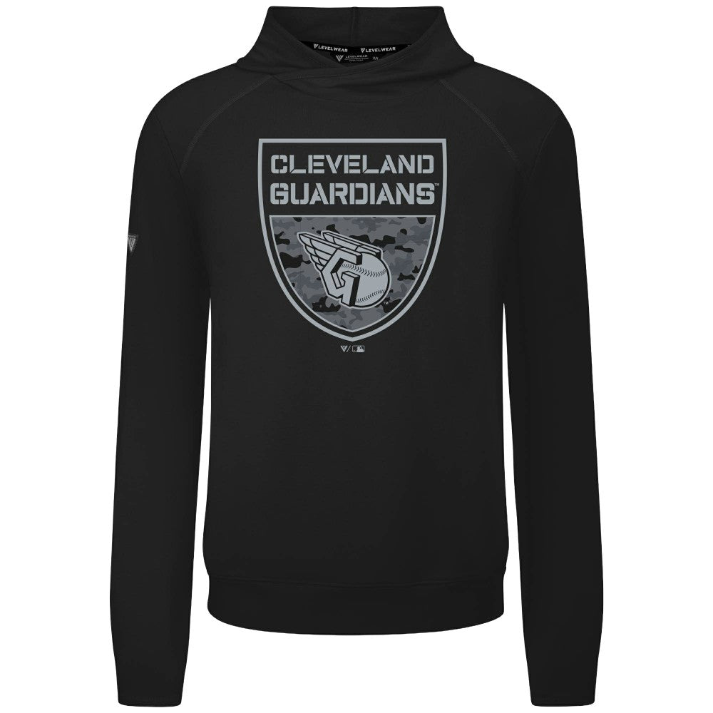 Cleveland Guardians Levelwear Mandate Buckler Tri-Blend Pullover Hoodie Discount