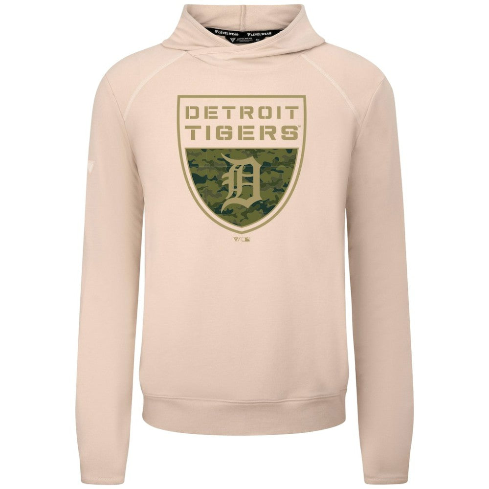 Detroit Tigers Levelwear Mandate Buckler Tri-Blend Pullover Hoodie Outlet