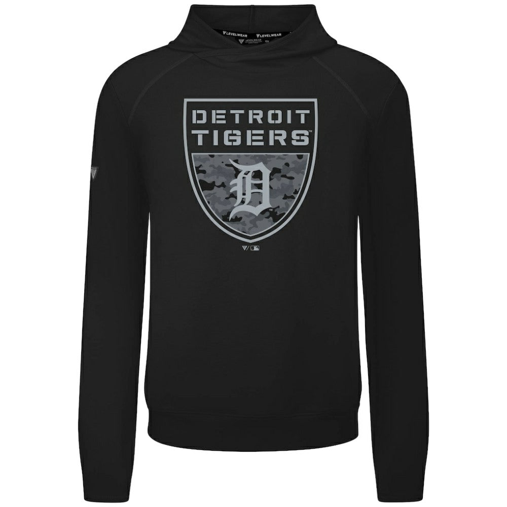 Detroit Tigers Levelwear Mandate Buckler Tri-Blend Pullover Hoodie Sale