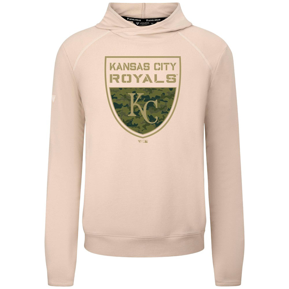 Kansas City Royals Levelwear Mandate Buckler Tri-Blend Pullover Hoodie Online
