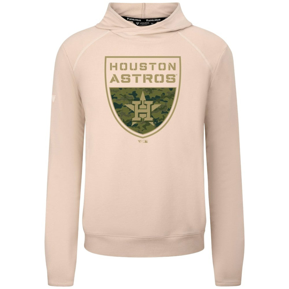 Houston Astros Levelwear Mandate Buckler Tri-Blend Pullover Hoodie for sale