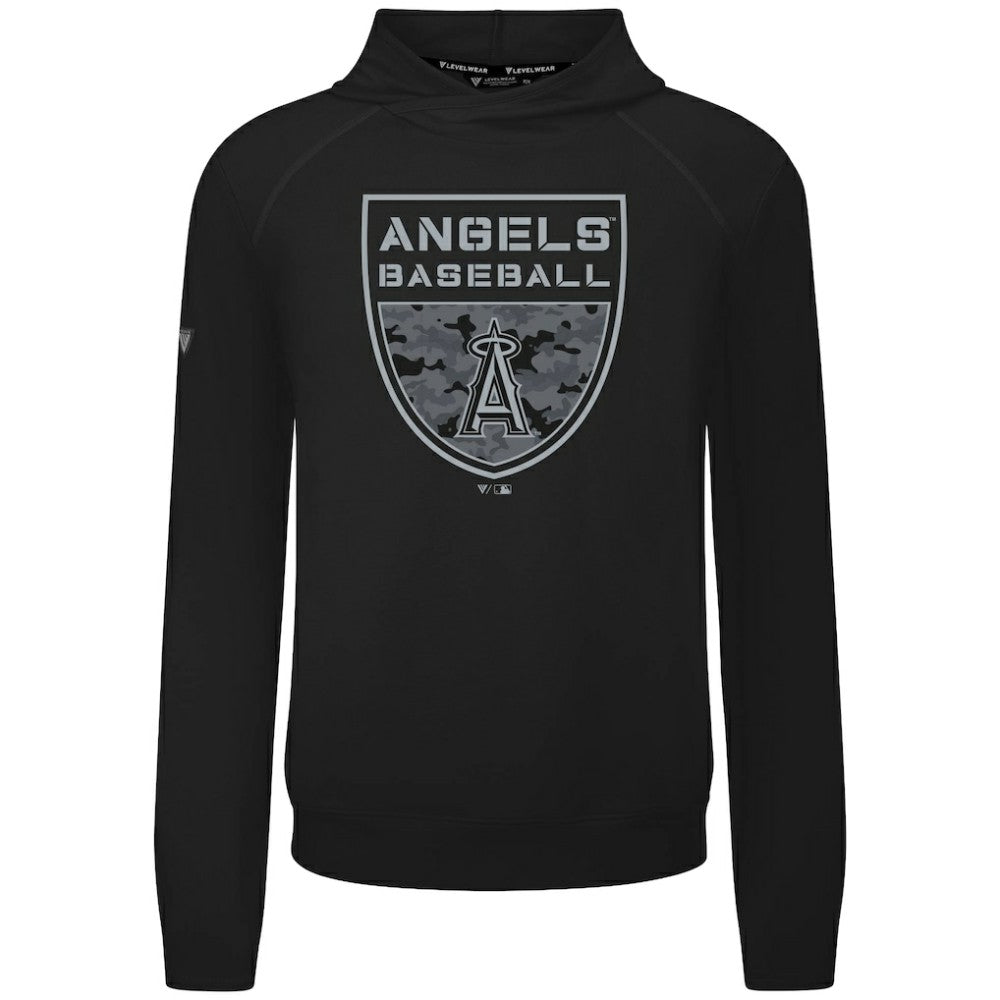 Los Angeles Angels Levelwear Mandate Buckler Tri-Blend Pullover Hoodie for sale
