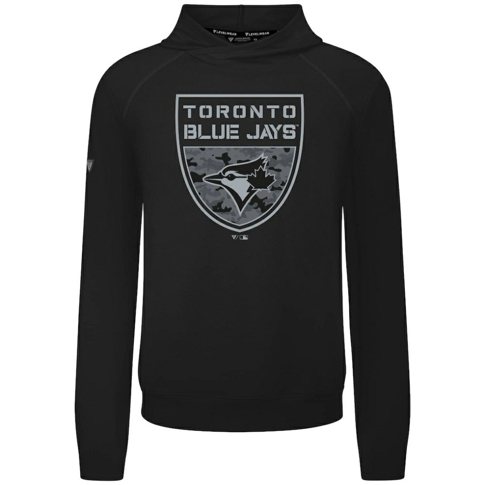 Toronto Blue Jays Levelwear Mandate Buckler Tri-Blend Pullover Hoodie Online