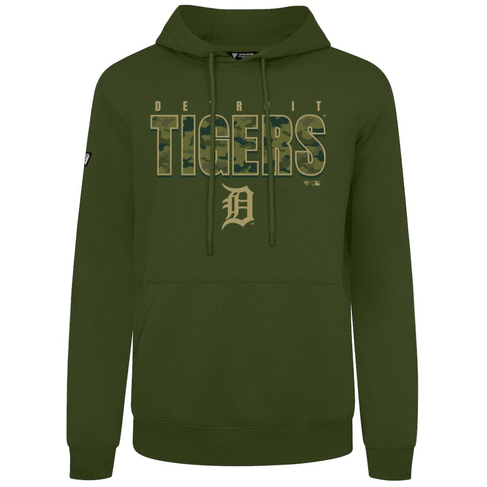 Detroit Tigers Levelwear Podium Protect Pullover Hoodie Outlet
