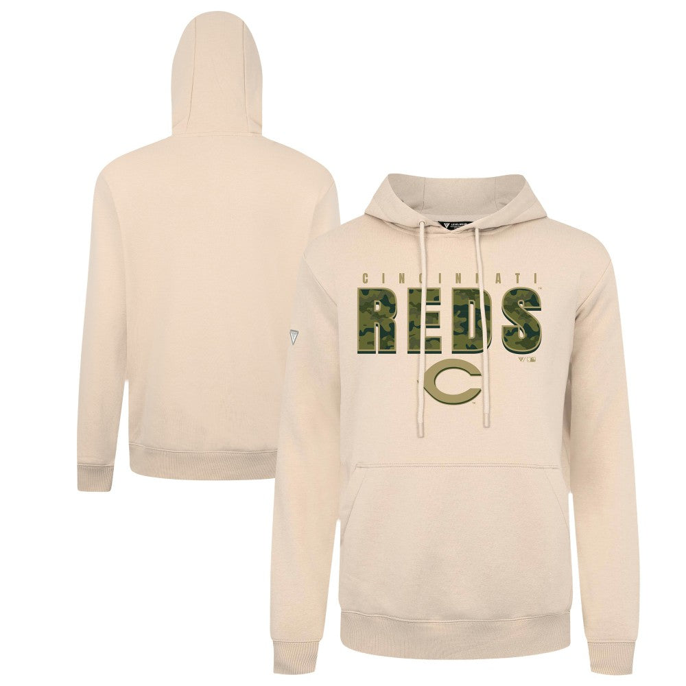 Cincinnati Reds Levelwear Podium Protect Pullover Hoodie Outlet
