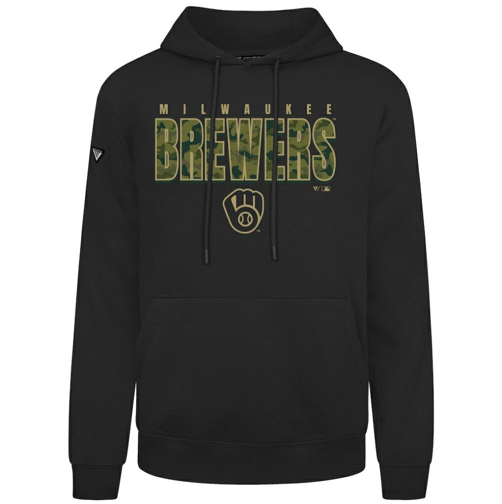 Milwaukee Brewers Levelwear Podium Protect Pullover Hoodie Sale