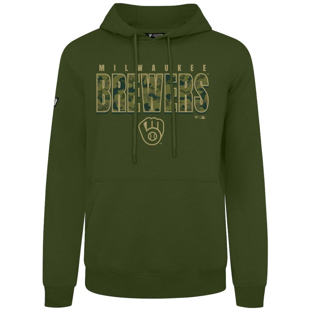 Milwaukee Brewers Levelwear Podium Protect Pullover Hoodie Online