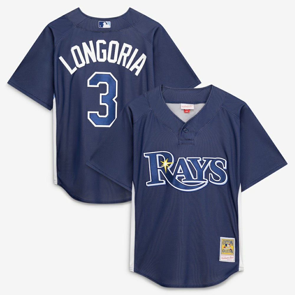 Evan Longoria Tampa Bay Rays Mitchell & Ness Authentic Batting Practice Jersey Online