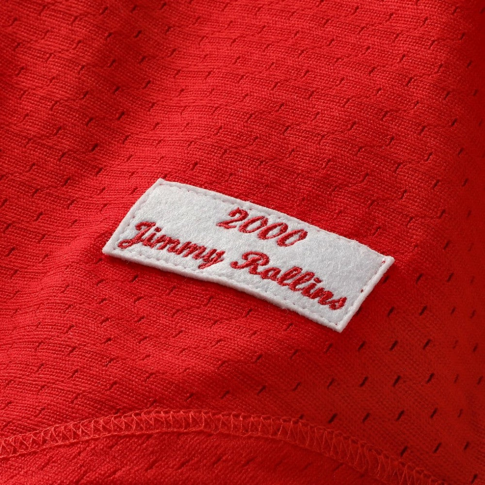 Jimmy Rollins Philadelphia Phillies Mitchell & Ness Cooperstown Mesh Batting Practice Button-Up Jersey Discount