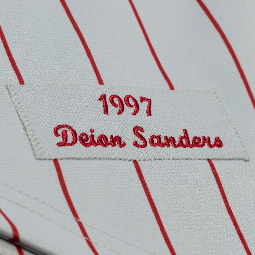 Deion Sanders Cincinnati Reds Mitchell & Ness 1997 Authentic Jersey Sale