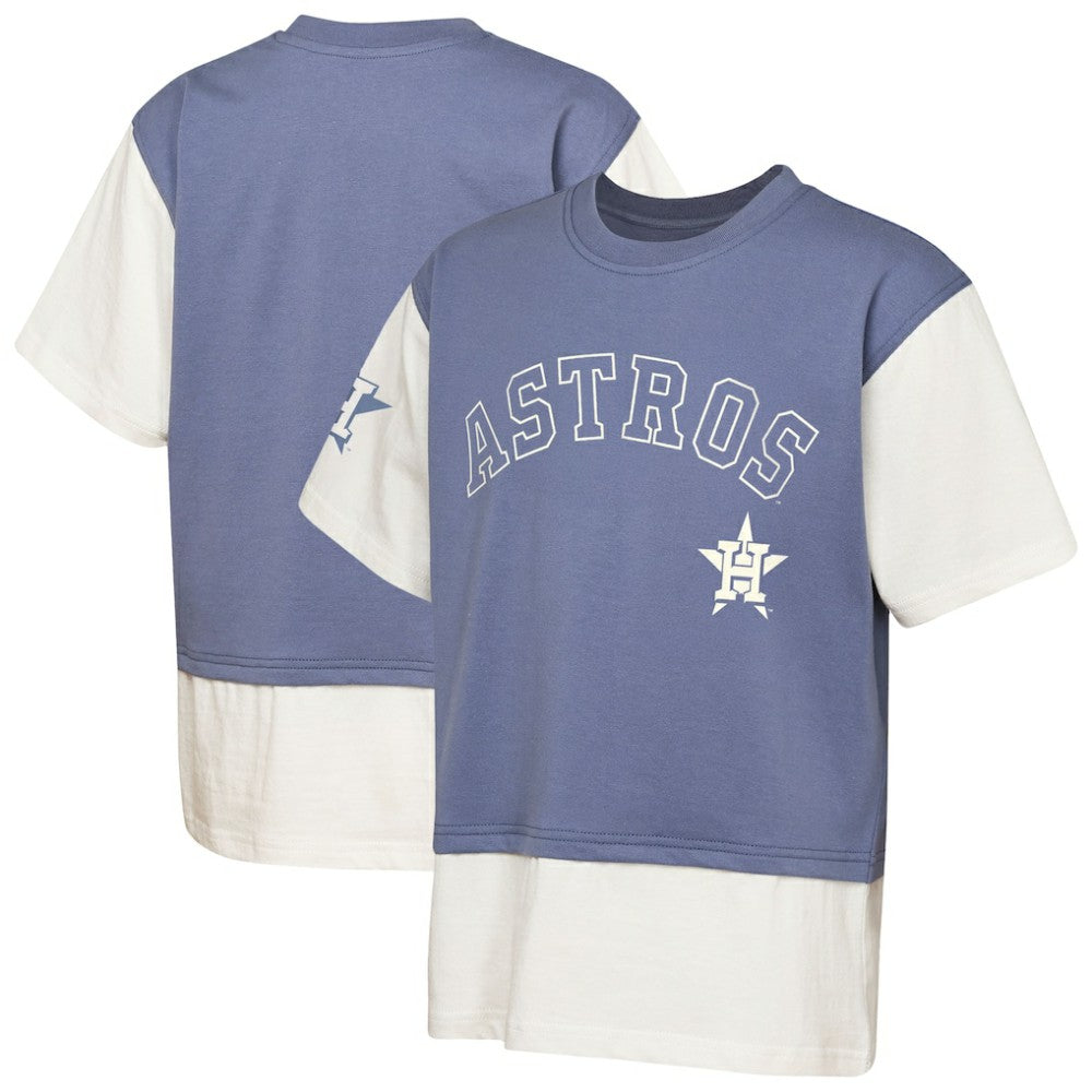 Houston Astros Outerstuff Youth Ultimate Pastels Premium Double Run T-Shirt Sale