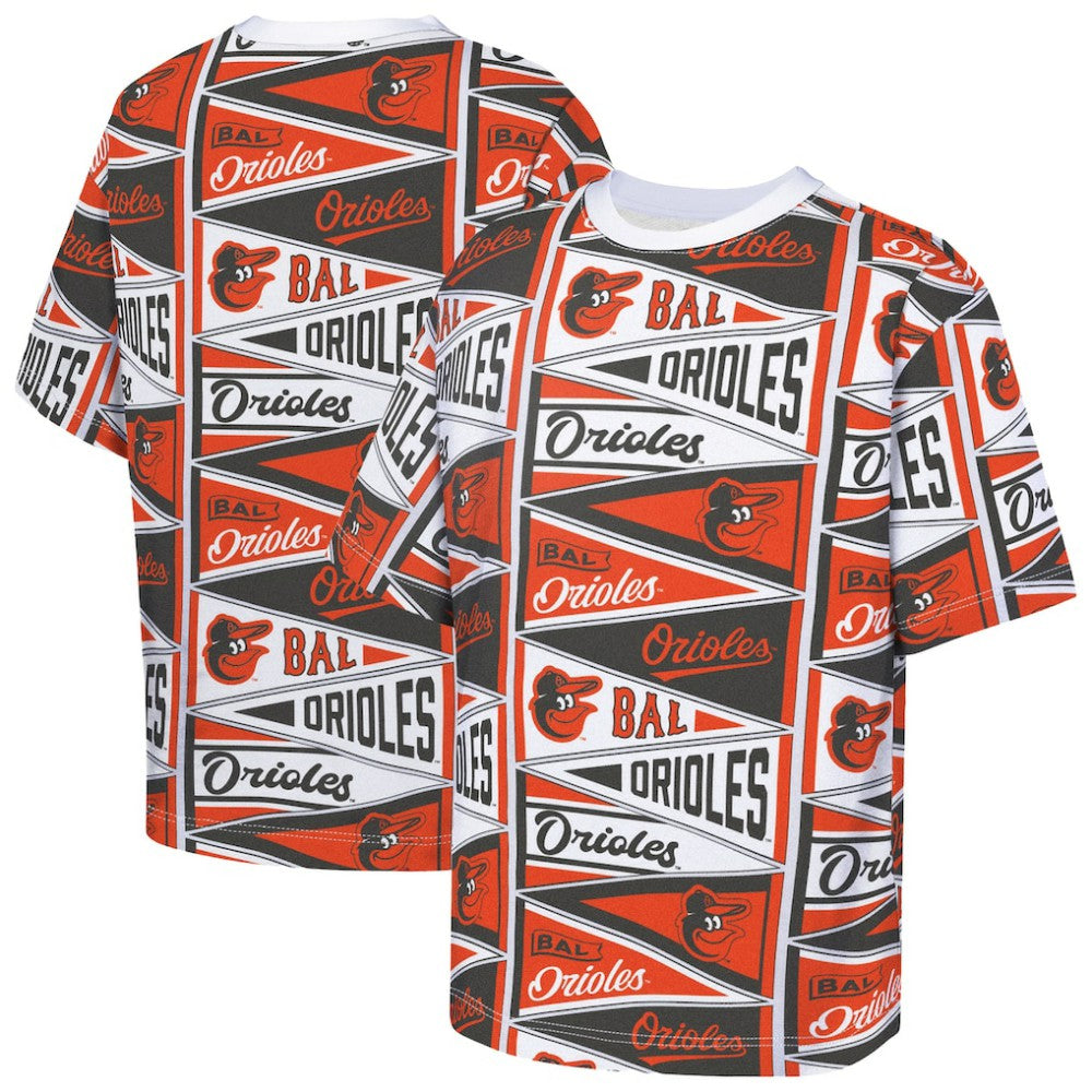 Baltimore Orioles Outerstuff Youth All-Over Pennant T-Shirt Sale