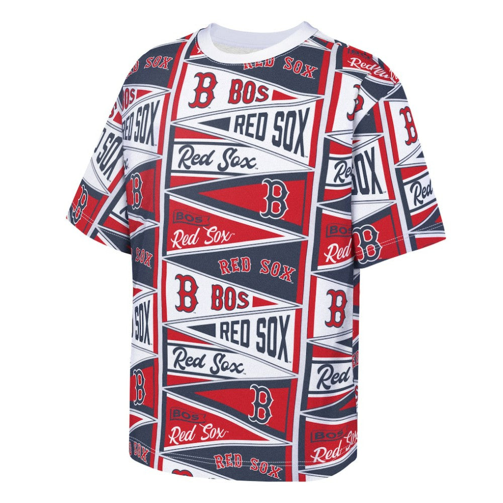 Boston Red Sox Outerstuff Youth All-Over Pennant T-Shirt Sale