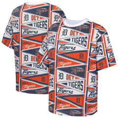 Detroit Tigers Outerstuff Youth All-Over Pennant T-Shirt Sale