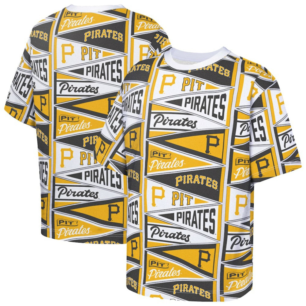 Pittsburgh Pirates Outerstuff Youth All-Over Pennant T-Shirt Discount