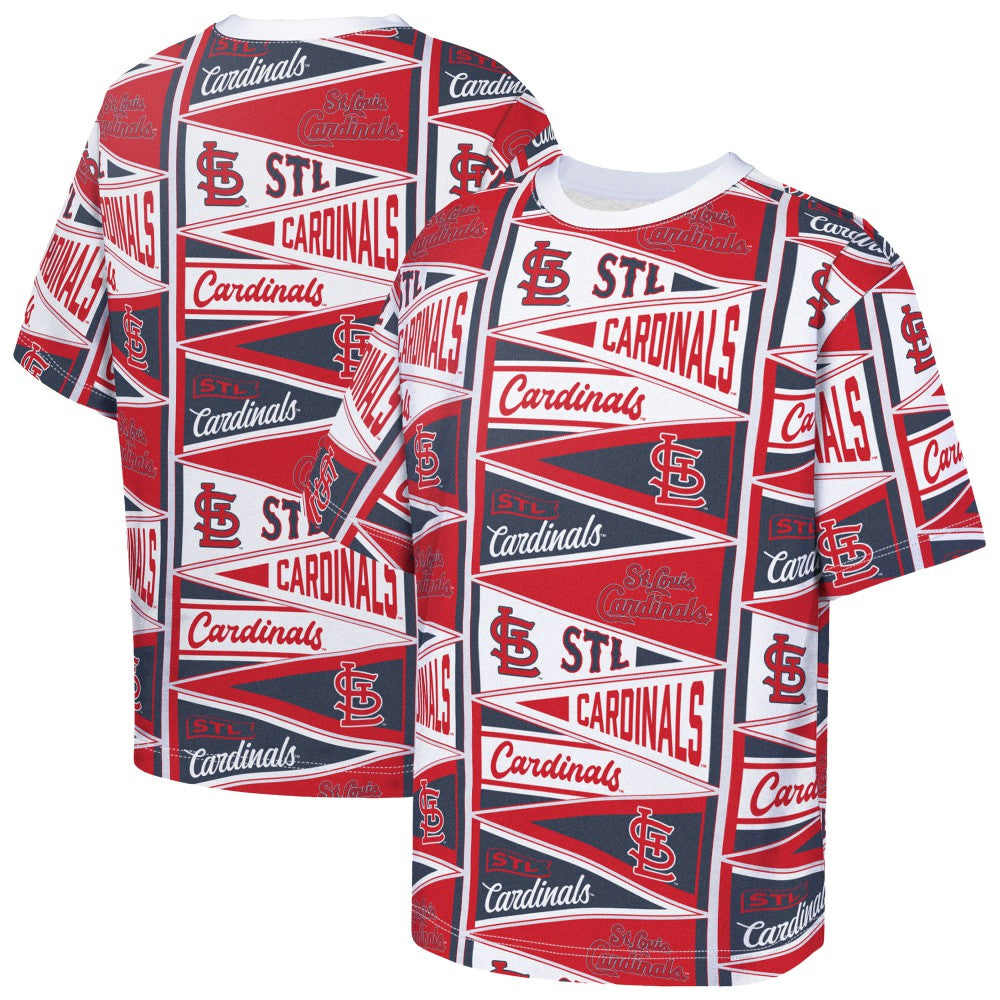 St. Louis Cardinals Outerstuff Youth All-Over Pennant T-Shirt Sale