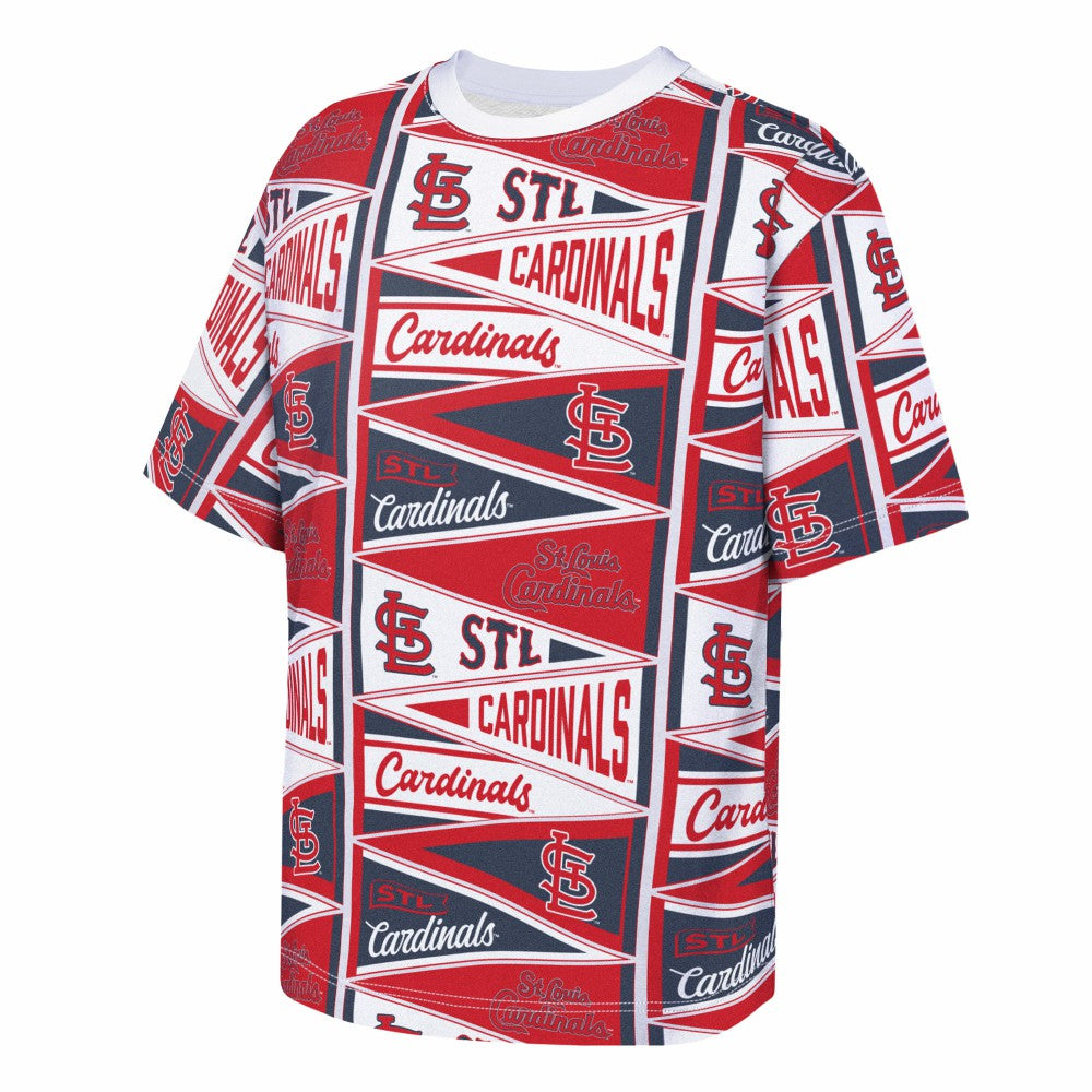 St. Louis Cardinals Outerstuff Youth All-Over Pennant T-Shirt Sale
