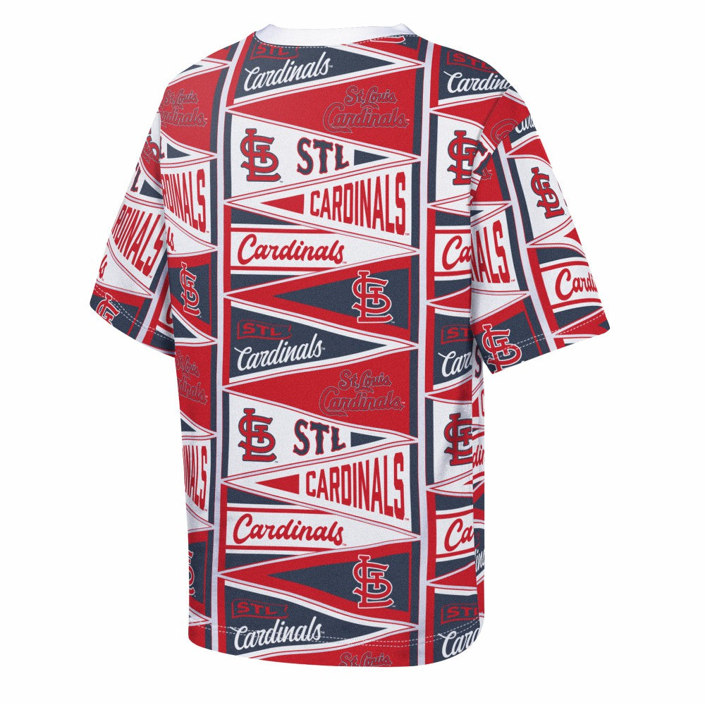 St. Louis Cardinals Outerstuff Youth All-Over Pennant T-Shirt Sale