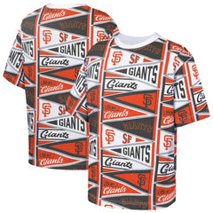 San Francisco Giants Outerstuff Youth All-Over Pennant T-Shirt Sale