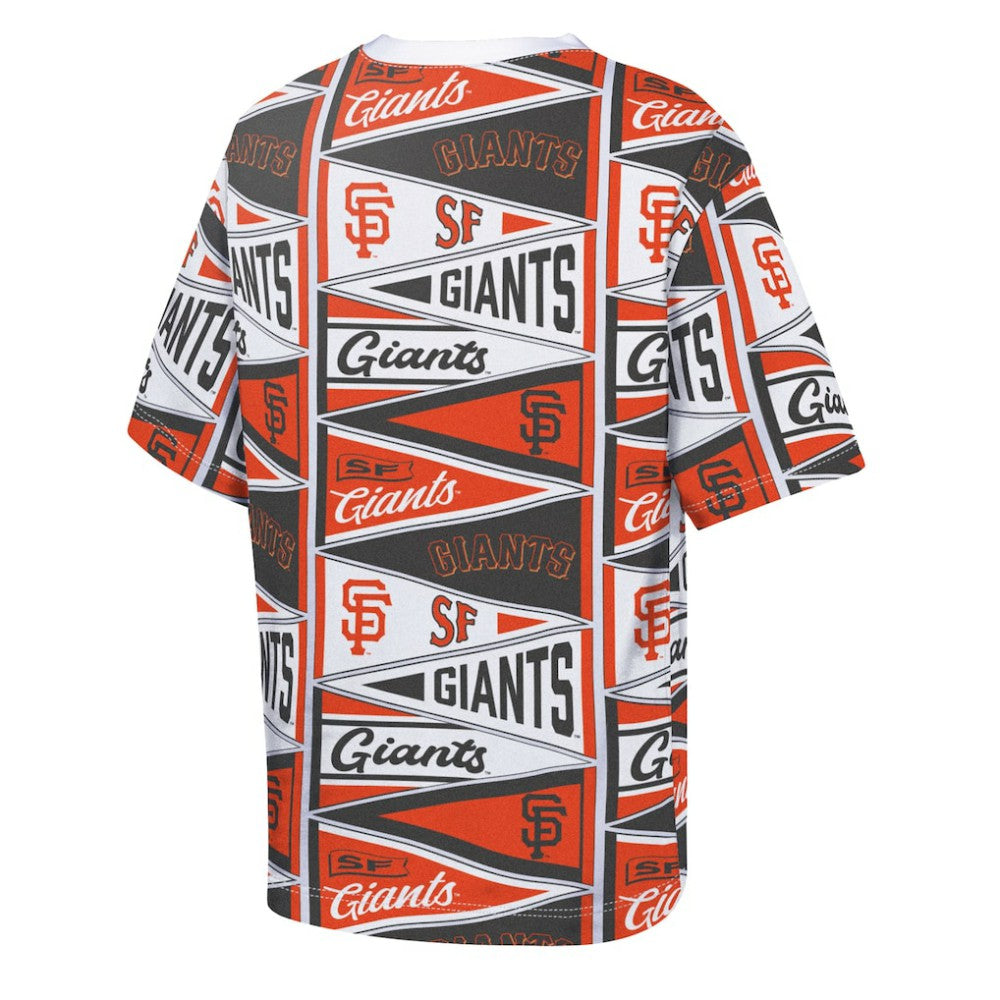 San Francisco Giants Outerstuff Youth All-Over Pennant T-Shirt Sale