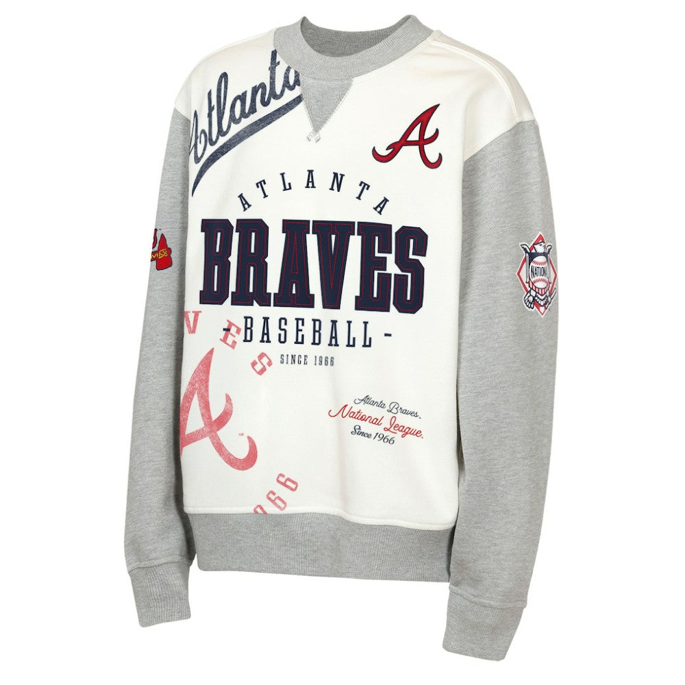 Atlanta Braves Outerstuff Youth Big League Power Hit Fleece Sweatshirt for sale