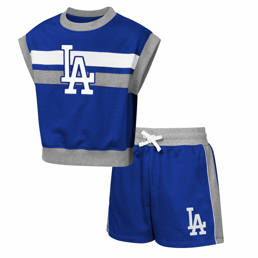 Los Angeles Dodgers Outerstuff Youth Big League Short Stop T-Shirt & Shorts Set Outlet
