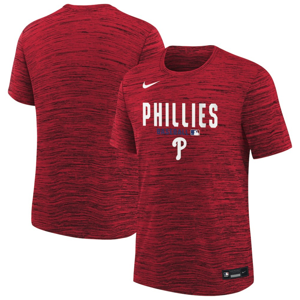 Philadelphia Phillies Nike Youth Authentic Collection Velocity Dri-FIT T-Shirt Outlet