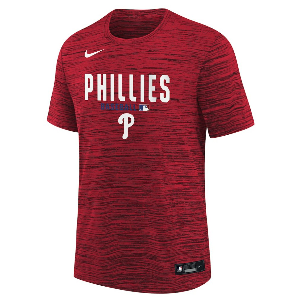 Philadelphia Phillies Nike Youth Authentic Collection Velocity Dri-FIT T-Shirt Outlet