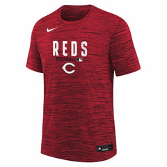 Cincinnati Reds Nike Youth Authentic Collection Velocity Dri-FIT T-Shirt Discount
