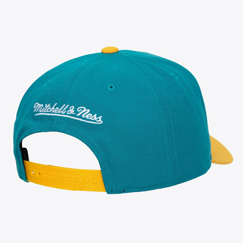 Mitchell & Ness Detroit Pistons Hardwood Classics Legendary Away Pro-Pinch Adjustable Hat Teal