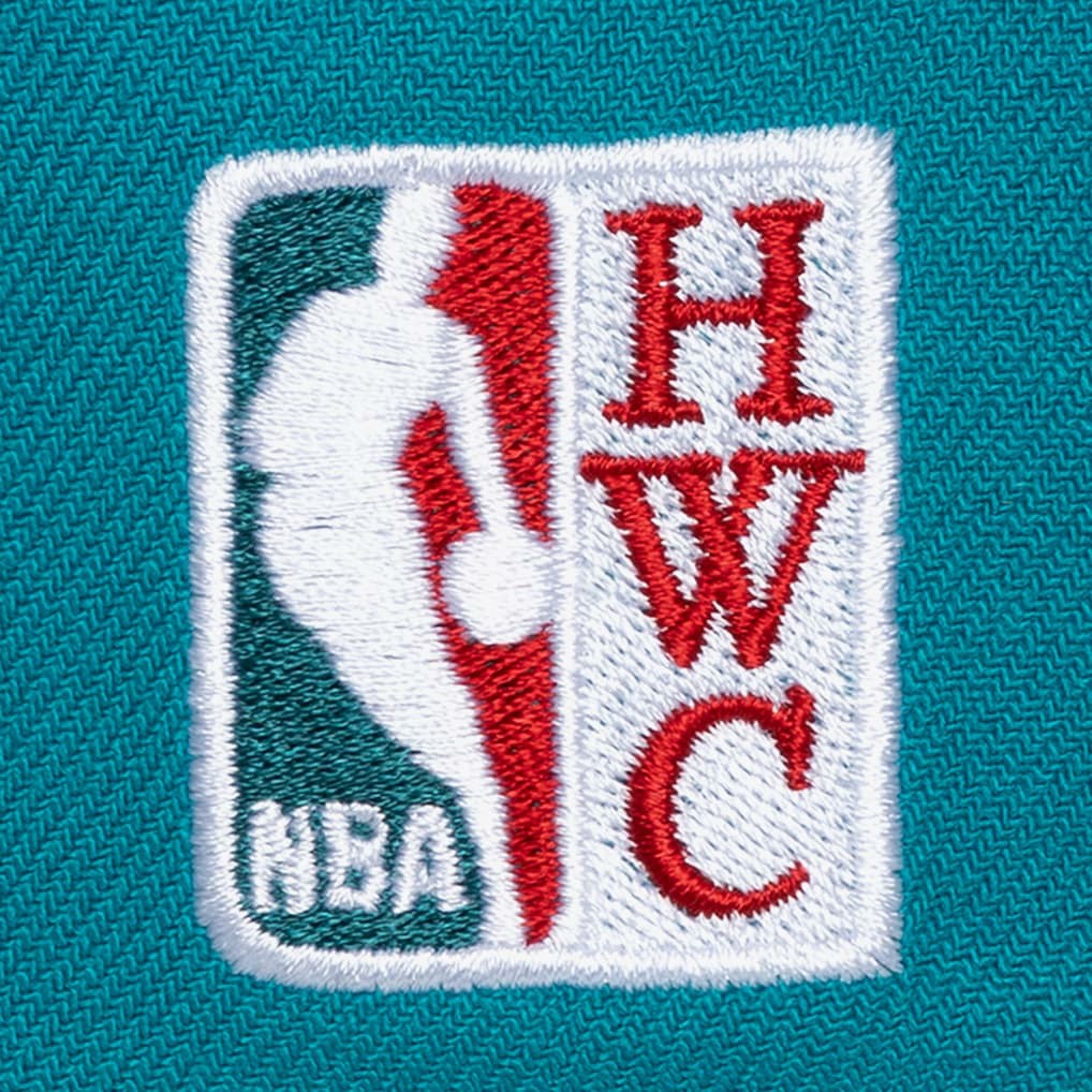 Mitchell & Ness Detroit Pistons Hardwood Classics Legendary Away Pro-Pinch Adjustable Hat Teal