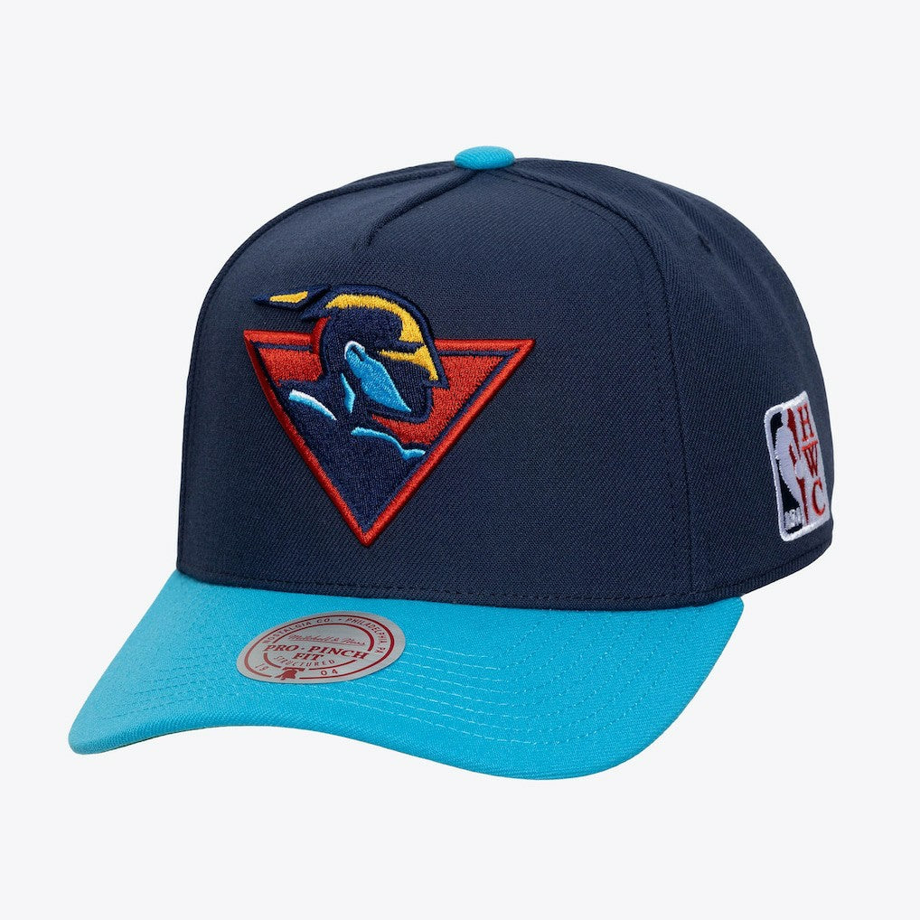 Mitchell & Ness Golden State Warriors Hardwood Classics Legendary Away Pro-Pinch Adjustable Hat Navy