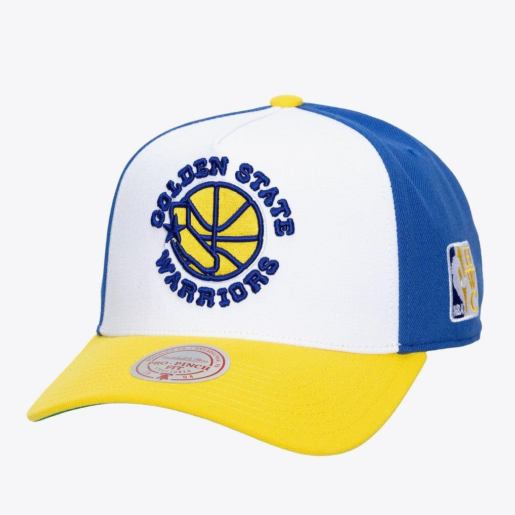 Mitchell & Ness Golden State Warriors Legendary Home Pro Pinch Snapback Hat White