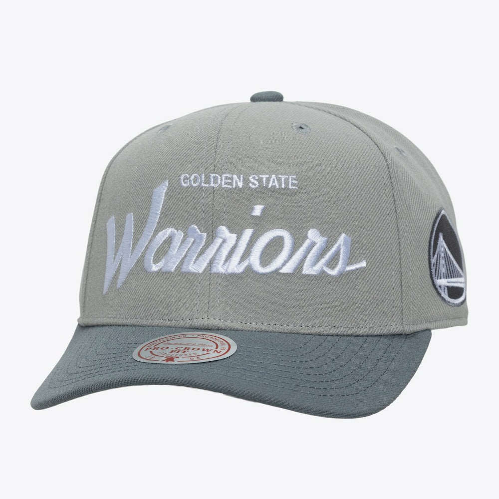 Mitchell & Ness Golden State Warriors Thunderstorm Head Coach Pro Crown Snapback Hat Gray