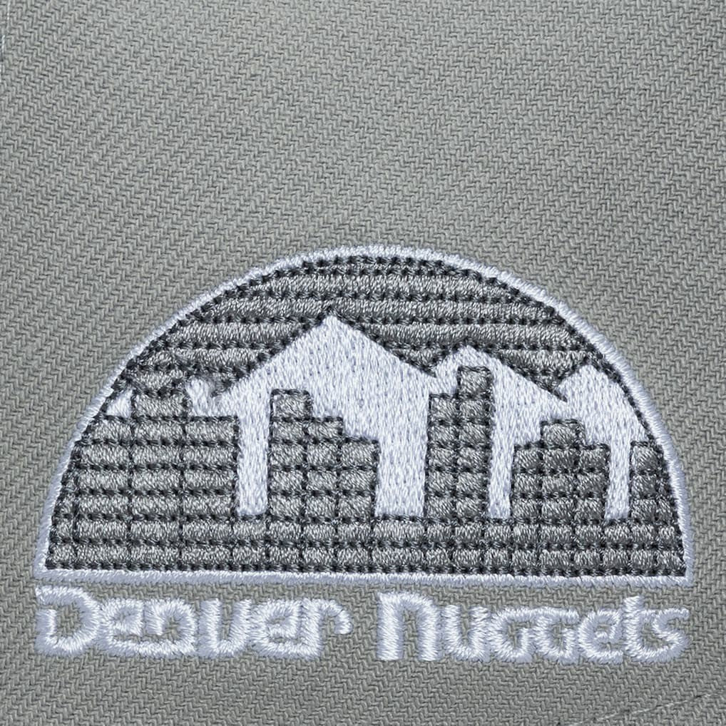 Mitchell & Ness Denver Nuggets Thunderstorm Head Coach Pro Crown Snapback Hat Gray