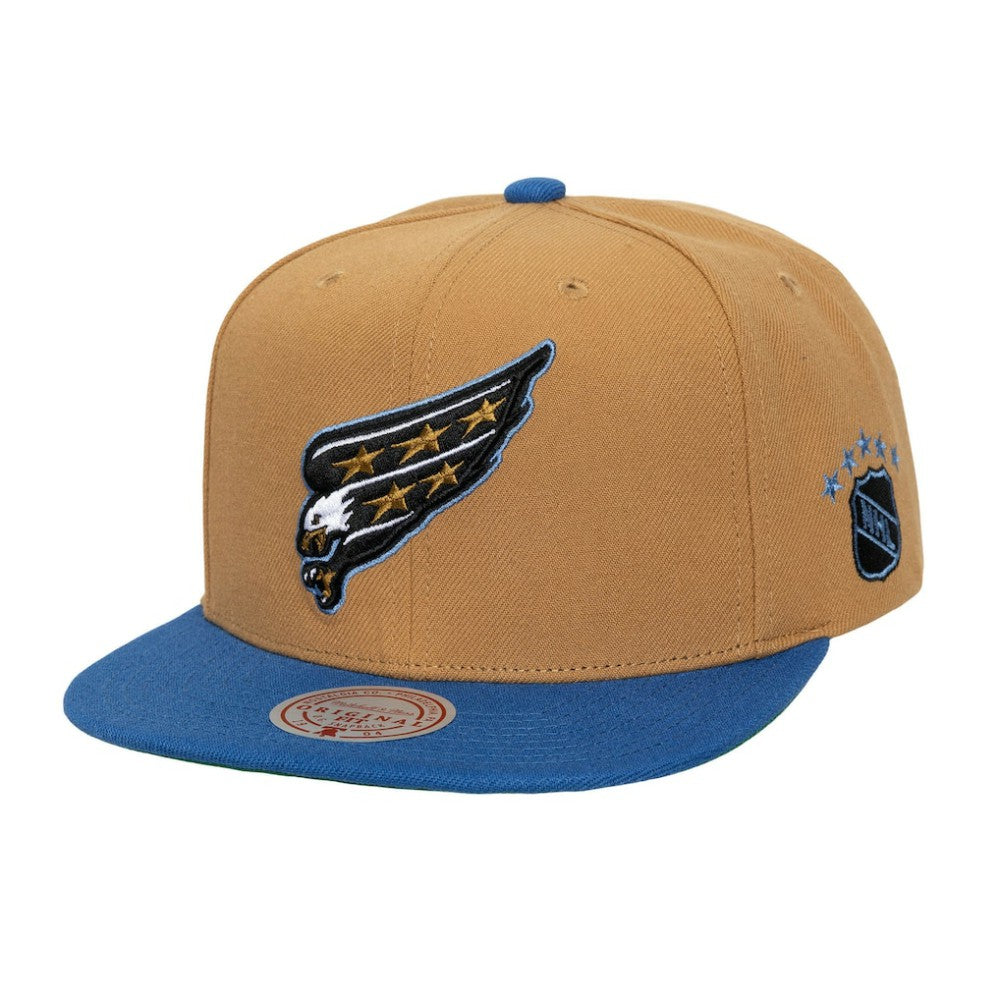 Washington Capitals Mitchell & Ness Legendary Away Snapback Hat - Gold | NHL Clearance