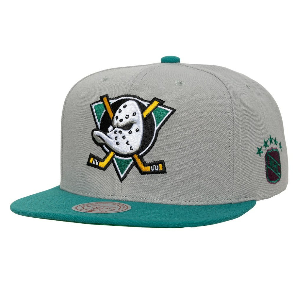 Anaheim Ducks Mitchell & Ness Legendary Away Snapback Hat - Gray | NHL near me
