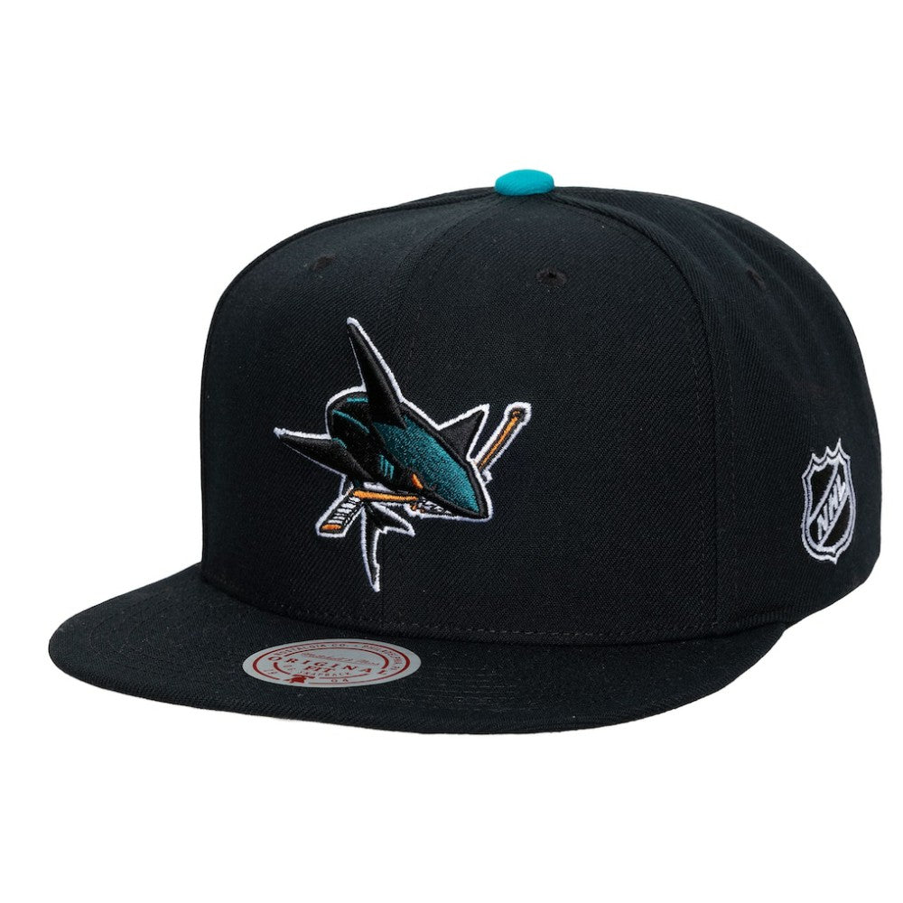 San Jose Sharks Mitchell & Ness Legendary Away Snapback Hat - Black | NHL discount