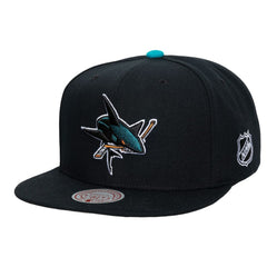 San Jose Sharks Mitchell & Ness Legendary Away Snapback Hat - Black | NHL discount