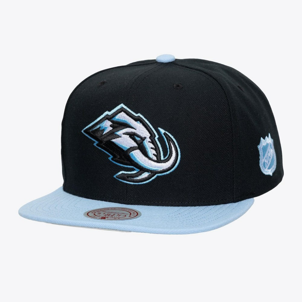 Utah Mammoth Mitchell & Ness Legendary Home Snapback Hat - Black | NHL on sale
