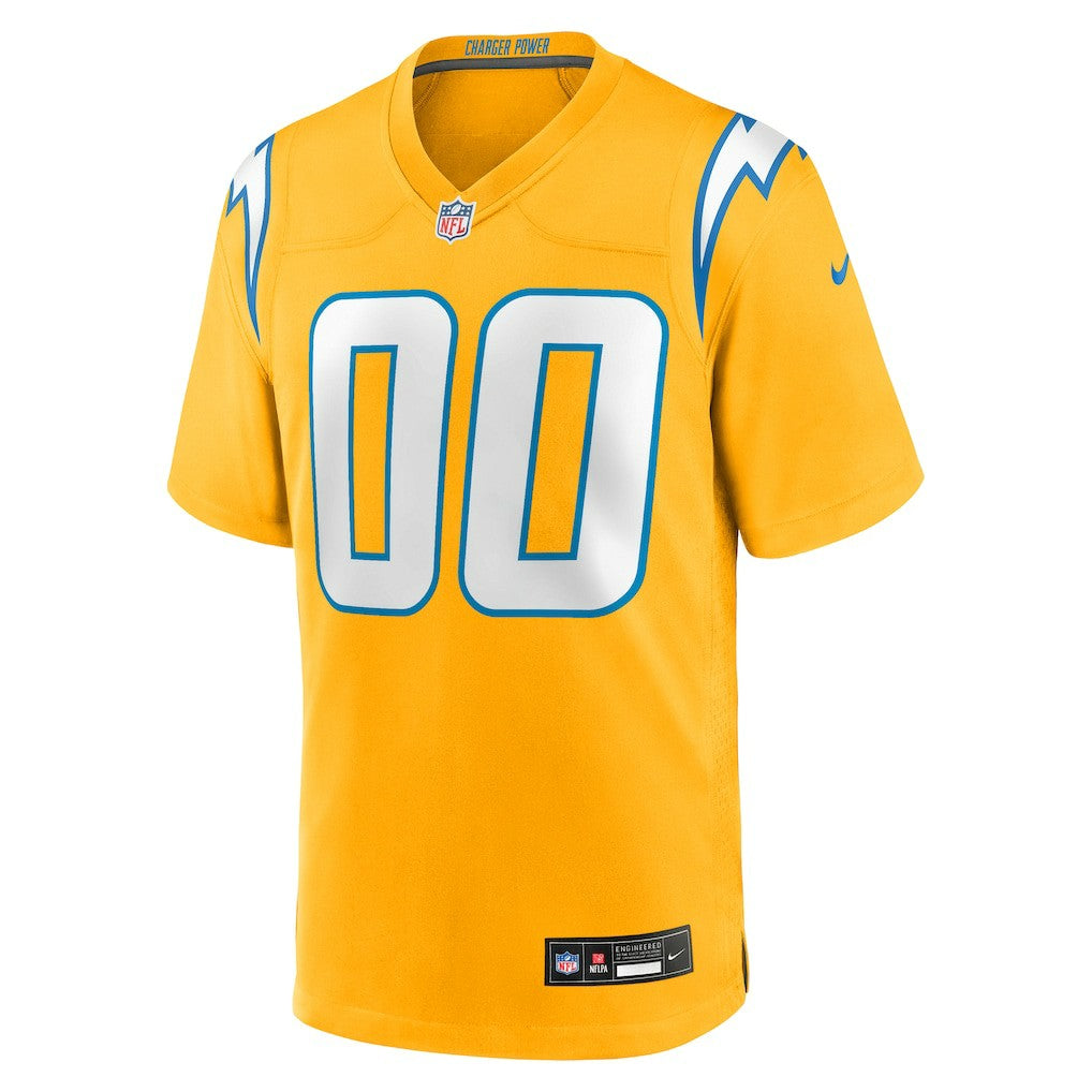 Los Angeles Chargers Alternate Charger Power Game Custom Jersey - Gold - Nike