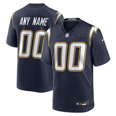 Los Angeles Chargers Alternate Super Chargers Game Custom Jersey - Navy - Nike