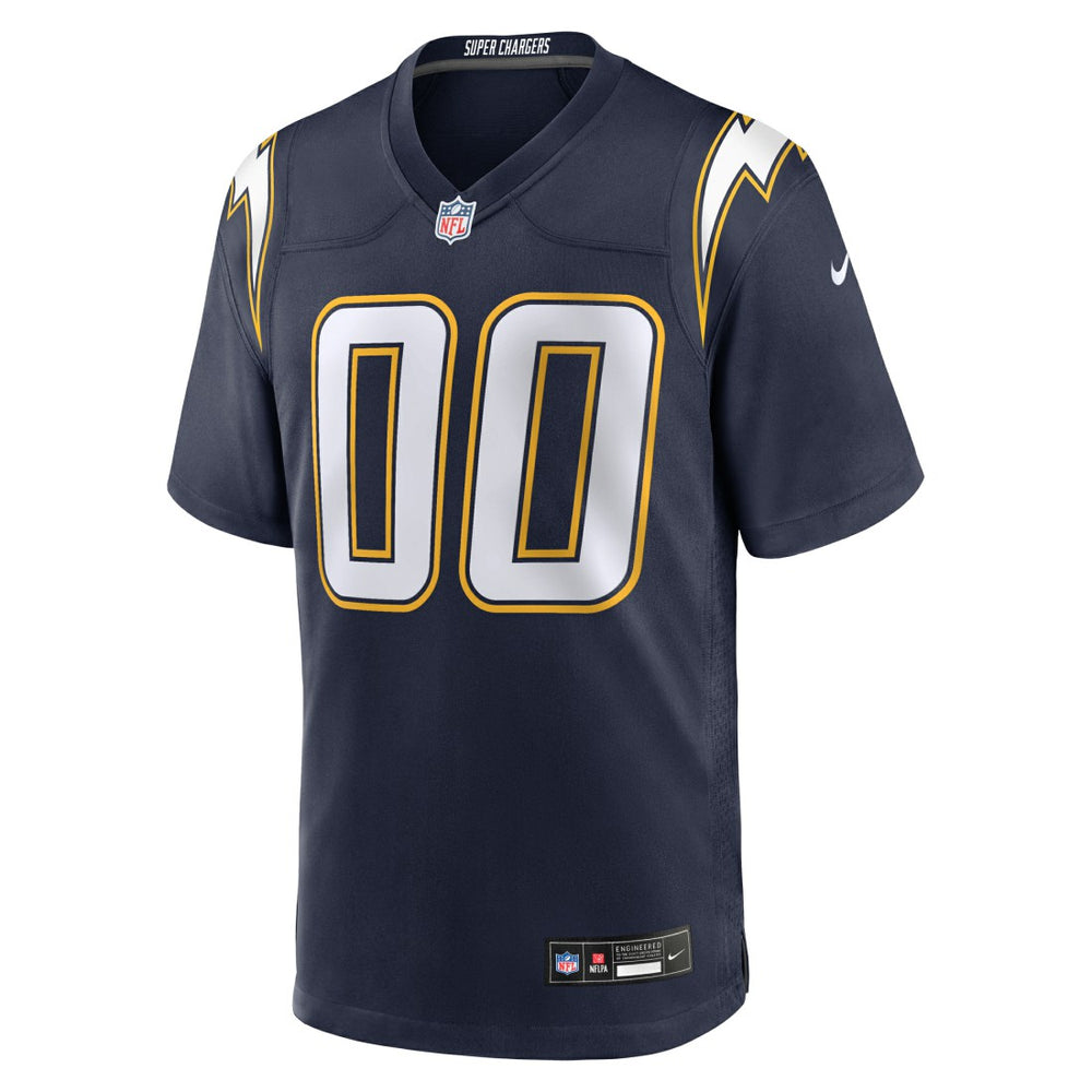 Los Angeles Chargers Alternate Super Chargers Game Custom Jersey - Navy - Nike