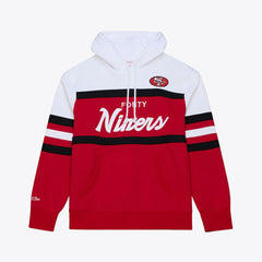 San Francisco 49ers Head Coach Hoodie - Scarlet - Mitchell & Ness