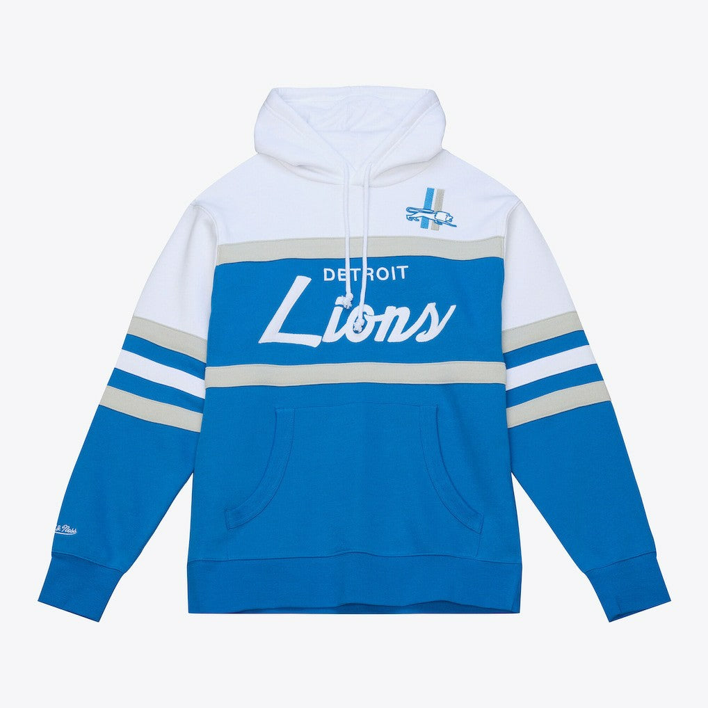 Detroit Lions Head Coach Hoodie - Blue - Mitchell & Ness