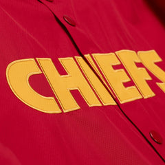 Kansas City Chiefs Coaches Full-Snap Hooded Windbreaker Jacket - Red - Mitchell & Ness