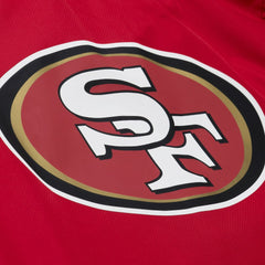 San Francisco 49ers Coaches Full-Snap Hooded Windbreaker Jacket - Scarlet - Mitchell & Ness